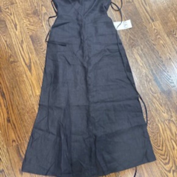 New Zara linen open back dress XS - Picture 2 of 10